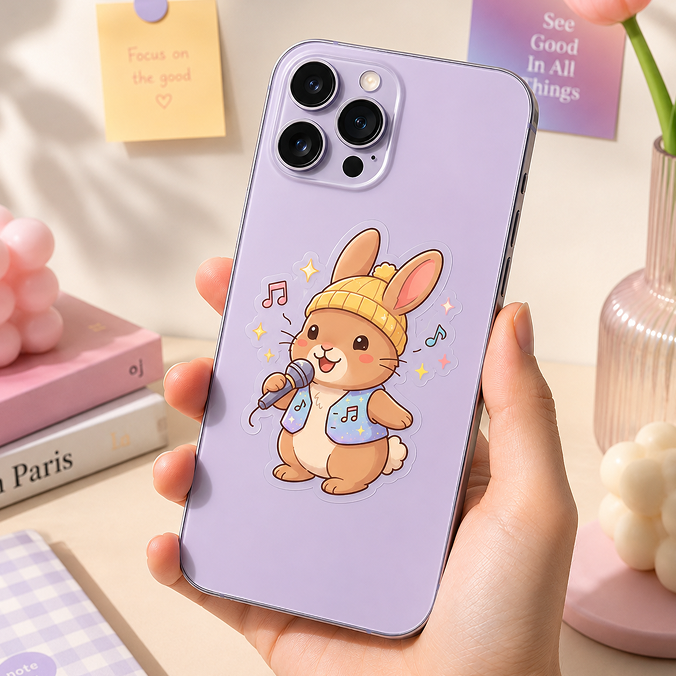 투명 싱글 스티커